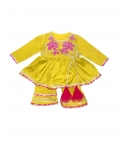 Yellow Lotus Sharara Romper