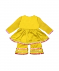 Yellow Lotus Sharara Romper