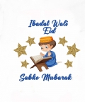  Printed Eid Mubarak T-Shirt