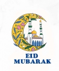 Printed Eid Mubarak T-Shirt