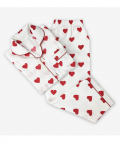 Personalised Red Hearts Pajama Set
