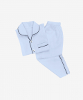 Personalised Sky Blue Pajama Set For Men