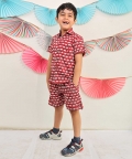 Red Elephant Delight Co-ord Set