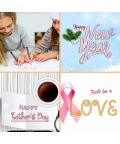 Marker Pen 12 Colors Double Outline Metallic Glitter