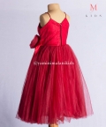 Maroon Bow Gown