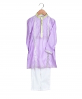 Lilac Gota Work Kurta