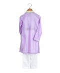Lilac Gota Work Kurta