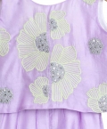 Lilac Crop Top And Palazzo