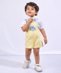 Mellow Yellow Dino Jumpsuit Set