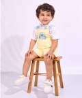 Mellow Yellow Dino Jumpsuit Set