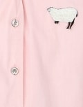 Girls Sweet Rose Pyjama Set With Leger Print Stripes