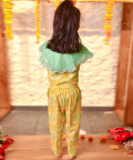 Ikat Crop Top Pant Set 