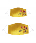 Mini Me Yellow Hand Embroidered Face Mask