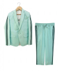 Mint Green Striped Blazer Set