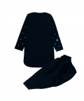 Mirror Work Kurta Set For Boys With Pathani Salwar
