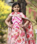 Chanderi Cotton Printed Lehenga Choli With Dupatta 