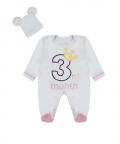 Month B'day Onesie With Bunny Cap