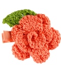 Mini Rose Alligator Clip - Peach