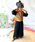 Black Phulkari Top Set