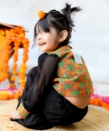 Black Phulkari Top Set