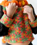 Black Phulkari Top Set