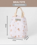 Miniware Mealtote Insulated Lunch Bag Golden Swallow Pink