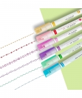Superfine Nib Sketch Pen Different Curves Shapes Set Of 6 Pc