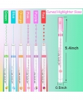 Superfine Nib Sketch Pen Different Curves Shapes Set Of 6 Pc