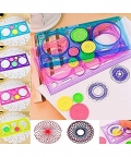 Geometric Stencil Design Ruler Scale Drafting Tools Sets