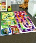 Snake Ladder Chota Bheem Printed 3 In 1 Jumbo Mat Board Game