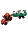 Plastic Tractor Trolley Toy With Three Animals