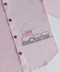 Chuk Chuk Embroidered Formal Shirt - Light Pink
