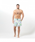 Neon Limes And Leaves Fun In The Sun Shorts