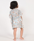 No Drama Llama Blue Kaftans For Girls