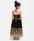 Dandiya border Plain Cotton Chaniya Choli -Black