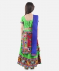Double Panel Cotton Chaniya Choli-Green