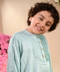 Govad-Blue Kurta Trouser Set
