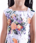 Orange and Dragonfly Printed Dress
