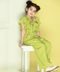 Off Shoulder Half Sleeve Solid Full Length Jumpsuit