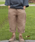 Elysion Clay-Brown Linen Pants