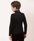 One Friday Black Solid Jumper For Kids Boys