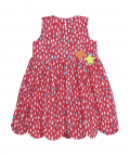 Peakaboo Dress Red Raindrops