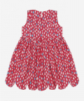 Peakaboo Dress Red Raindrops