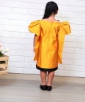 Mustard Yellow Bowie Dress With Stylish Sleeves