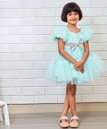 Pretty Aqua Blue Party Wear Dress