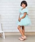Pretty Aqua Blue Party Wear Dress
