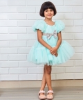 Pretty Aqua Blue Party Wear Dress