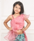 Hello Kitty Floral Printed Lehenga