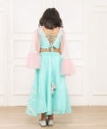 Kiddie Corsetstyle Aqua Ghagra Choli