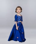 Royal Blue Ghaghra Choli With Gold